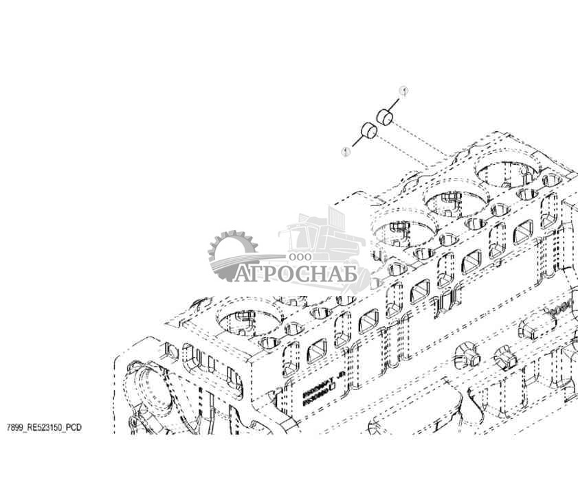 7899 Заглушка крепежа воздушного компрессора 